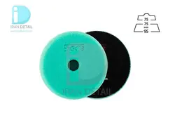 پد پولیش زبر سبز 75 میلی متری اس جی سی بی مدل SGCB RO & DA Buffing Foam Pad 3inches SGGA188
