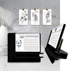 تقویم رومیزی 1402 پایه پلاستیکی طرح آیهان کد f200