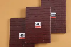 سالنامه ( سررسید وزیری ) کد 124جلد نرم چرم- پلاک ژله ای