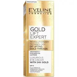 کرم لیفتینگ دور چشم طلای اولاین Eveline Gold Lift Expert حجم 15میل