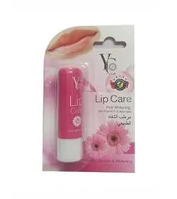 بالم لب وای سی pink whitening حاوی ویتامین E و آلوئه ورا