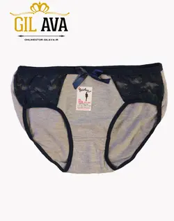 شورت زنانه جلو تور لوزی ملانژ پاپیون دار