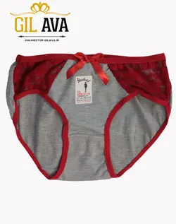 شورت زنانه جلو تور لوزی ملانژ پاپیون دار