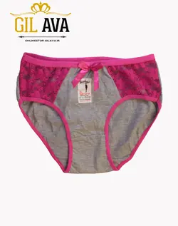 شورت زنانه جلو تور لوزی ملانژ پاپیون دار