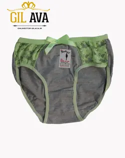 شورت زنانه جلو تور لوزی ملانژ پاپیون دار