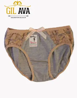 شورت زنانه جلو تور لوزی ملانژ پاپیون دار