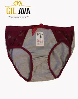 شورت زنانه جلو تور لوزی ملانژ پاپیون دار