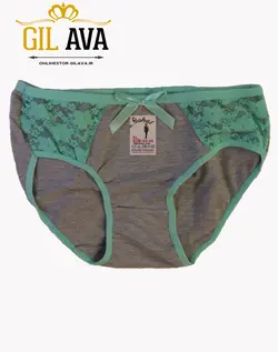 شورت زنانه جلو تور لوزی ملانژ پاپیون دار