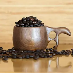 لیوان چوبی مدل عصا