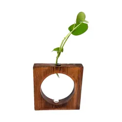 گلدان چوبی بشر دار