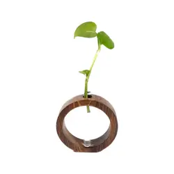 گلدان چوبی بشر دار