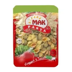 ماکارونی فرمی شلز سبزیجات 500 گرمی مک ماکارون