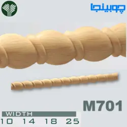 زوار طنابی چوبی 10 تا 18 میل کد M701
