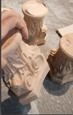 سرستون چوبی برای ستون گرد و نیم گرد کد B300