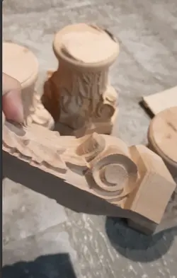 سرستون چوبی برای ستون گرد و نیم گرد کد B300