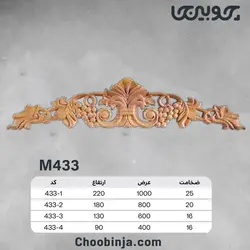 تاج چوبی کد M433