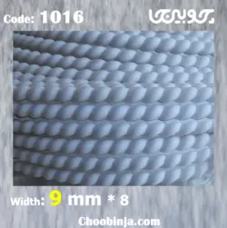 نوار ابزار پی وی سی 9 میل 8 رشته 1016