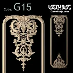 قاب بندی دیوار با چوب G15