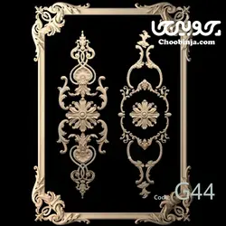 قاب بندی دیوار با چوب G44