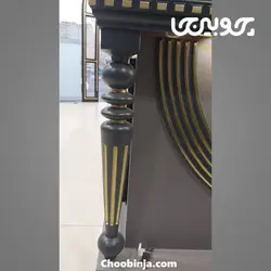 پایه جزیره کابینت انزو یا پایه خراطی از جنس چوب روسی قطر ۹ سانت