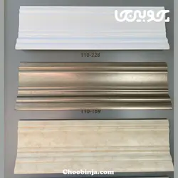 قرنیز طرح بتن 11 سانتی متر کد 169-110 از جنس پی وی سی