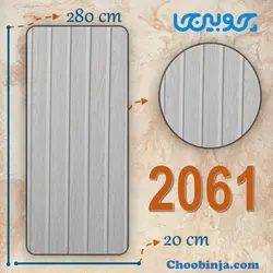 دیوارپوش ترمووال طرح سفید 20 سانت کد 2061 از جنس پی وی سی با مغزی سفید