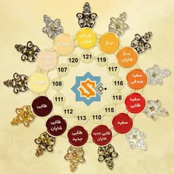 قاب هالوژن 13 سانت پاتریس کد 1034 جنس پلی استایرن