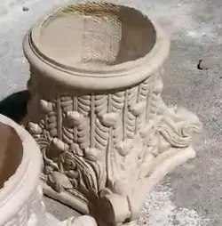 سرستون نمای ساختمان دو جنس سیمان و رزین کد AB40 عرض 40 و 45 سانتی متر