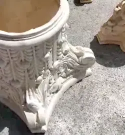 سرستون نمای ساختمان دو جنس سیمان و رزین کد AB40 عرض 40 و 45 سانتی متر