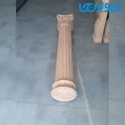 ستون گرد چوبی با سرستون و پایه ستون کد M128