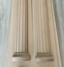 ستون گرد بدنه ام دی اف قطر ۲۰ سانت با سرستون راش و پاستون ام دی اف کد S5