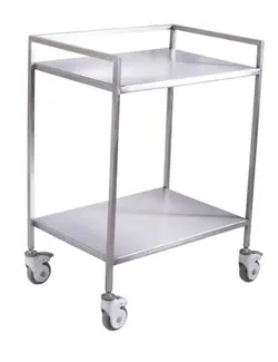 ترالی پانسمان دو طبقه استیل استنلس ضد زنگ