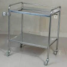 ترالی پانسمان دو طبقه استیل استنلس ضد زنگ