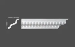 گچبری گلویی طرح شیاردار (پلی یورتان) کد CM-650