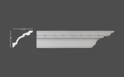 گچبری گلویی طرح دیبا (پلی یورتان) کد CM770