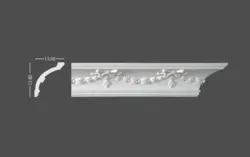 گچبری گلویی طرح پاپیونی (پلی یورتان) کد CM808