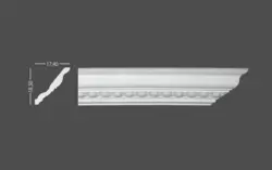 گچبری گلویی طرح صدف (پلی یورتان) کد CM870
