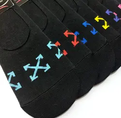 کالج مردانه تک مشکی طرح آف وایت پامیس (12جفتی)