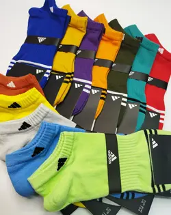 جوراب مچی اسپرت طرح ریز رنگ فانتزی پاکالا (۱۲جفت)