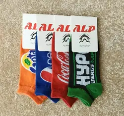 جوراب مچی زنانه طرح نوشابه ۴ طرح آلپ (۱۲جفتی)