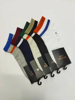 جوراب مچی مردانه مچ رینگی مچ کبریتی ساده خارجی (10جفتی)