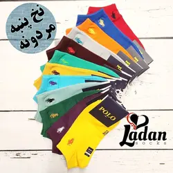جوراب مچی مردانه کش کبریتی طرح ریز الوان خارجی (10تایی)