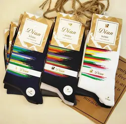 جوراب مردانه کلاسیک طرح آتشین پنبه دیان (12جفتی)