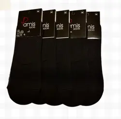 کالج مردانه تک مشکی ساده پامیس (12جفتی)