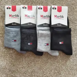 جوراب نیم ساق مردانه طرح ریز مارلیک (12جفتی)