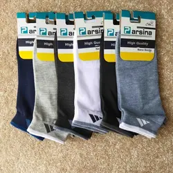 جوراب مچی مردانه طرح ریز مارک پارسینا (۱۲تایی)