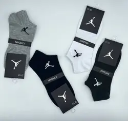 جوراب نیم ساق مردانه تک سلفون طرح ریز پنبه (12جفتی)