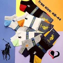 جوراب مچی مردانه طرح پنجه خالدار رنگ فانتزی ساده پاکالا (۱۲جفت)