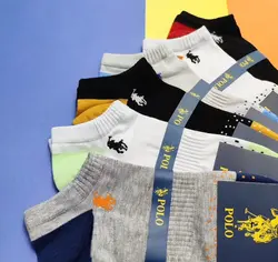 جوراب مچی مردانه طرح پنجه خالدار رنگ فانتزی ساده پاکالا (۱۲جفت)