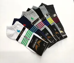 جوراب مچی مردانه طرح پلو کمر ۳خط الوان مارک گارمین(۱۲جفت)